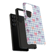 Cute Bow Pattern Tough Samsung Galaxy Phone Case - Stylish Protective Cover for Everyday Use