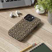 Leopard Print Tough Phone Case - Stylish & Durable Protection for Your Device