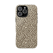Leopard Print Tough Phone Case - Stylish & Durable Protection