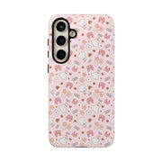 Cute Floral Tough Samsung Galaxy Phone Case for Kids & Teens