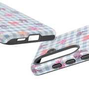 Cute Bow Pattern Tough Samsung Galaxy Phone Case - Stylish Protective Cover for Everyday Use