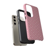 Cute Patterned Samsung Galaxy Phone Case - Tough Cases with Pink Hearts