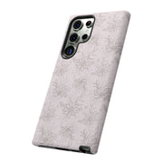 Floral Tough Samsung Galaxy Phone Case - Durable Design for Nature Lovers