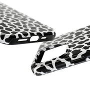 Stylish Cow Print Tough Phone Case - Durable Protection for Animal Lovers