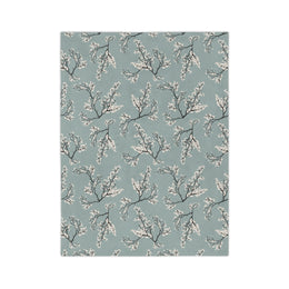 Cozy Floral Velveteen Microfiber Blanket - Perfect for Home Decor & Gifting