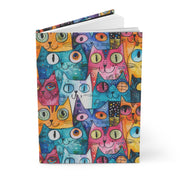 Vibrant Cat-Themed Hardcover Journal for Cat Lovers