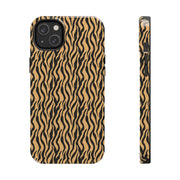 Wild Tiger Print Tough Phone Case - Stylish and Durable