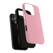 Pink Heart Pattern Tough iPhone Case - Durable Protection for Sweethearts