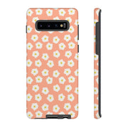 Daisy Pattern Tough Samsung Galaxy Phone Case - Floral Design for Stylish Protection